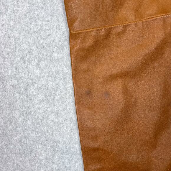 Vintage Maxima Wilsons Leather Brown Straight Mid Rise Pants Size 6 - Picture 10 of 12